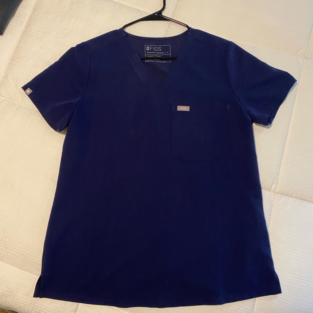 FIGS Catarina Navy Blue scrub top